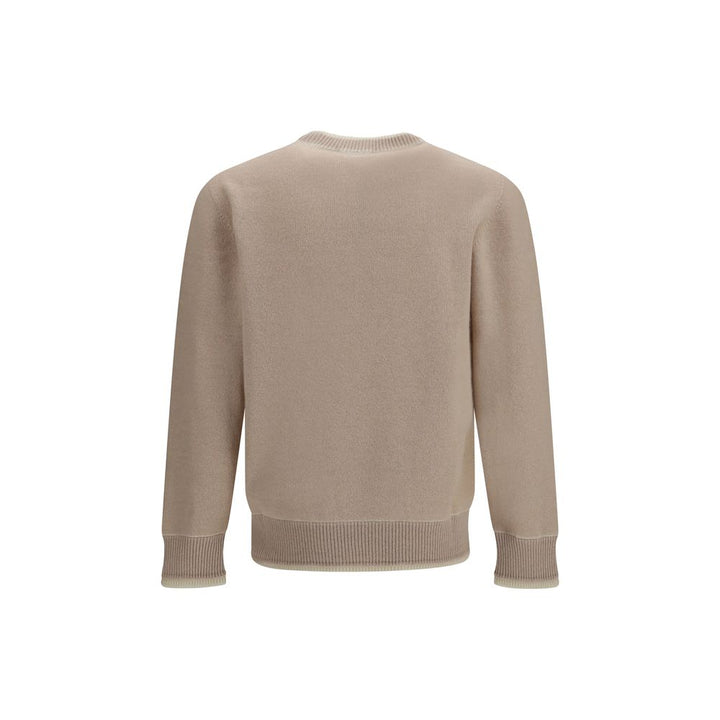 Laneus Beige Wool Oves Aries Sweatshirt