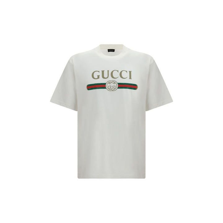 Gucci White Cotton T-Shirt