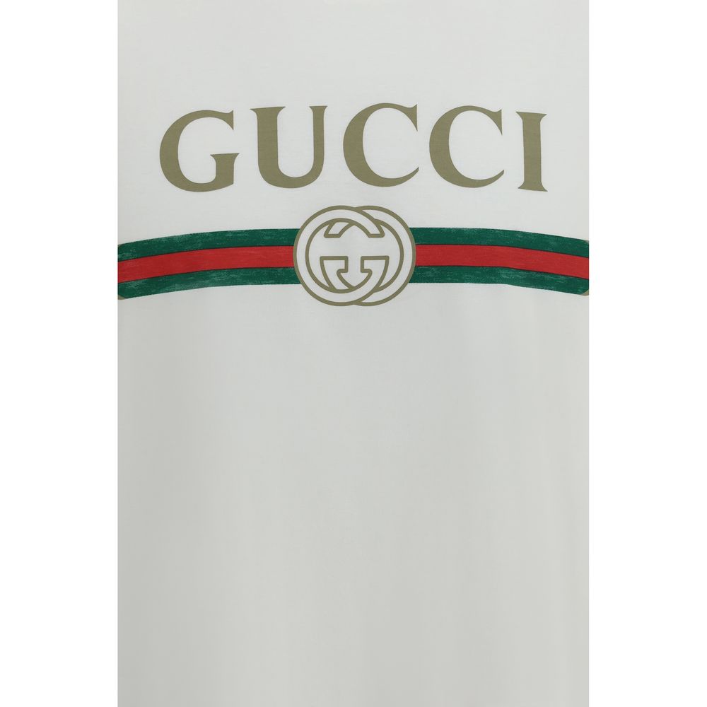 Gucci White Cotton T-Shirt
