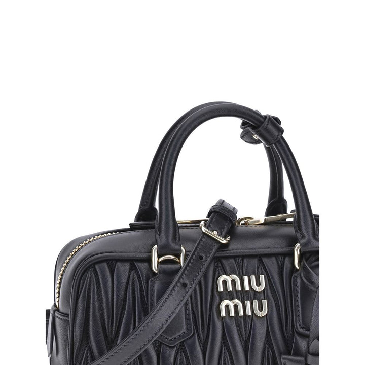 Miu Miu Black Calf Leather Bos Taurus Handbag