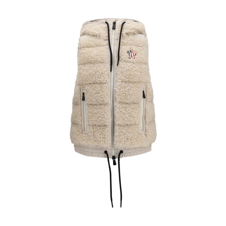 Moncler Grenoble Beige Polyamide Sleeveless Jacket