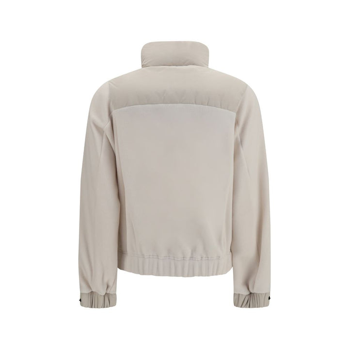 Moncler Grenoble Beige Polyester Full-Length Jacket