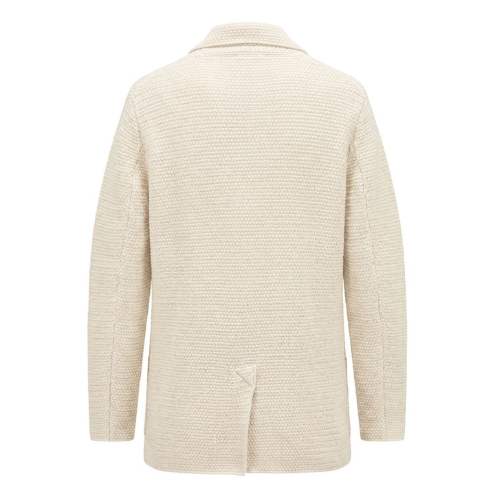 Malo White Cotton Men's Cardigan