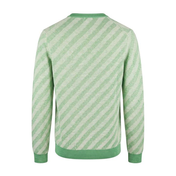 Malo Green Linen Men Sweater
