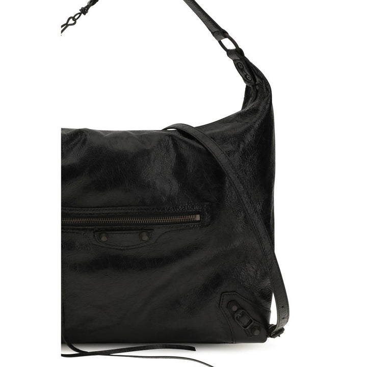Balenciaga Black Lamb Ovis Aries Shoulder Bag