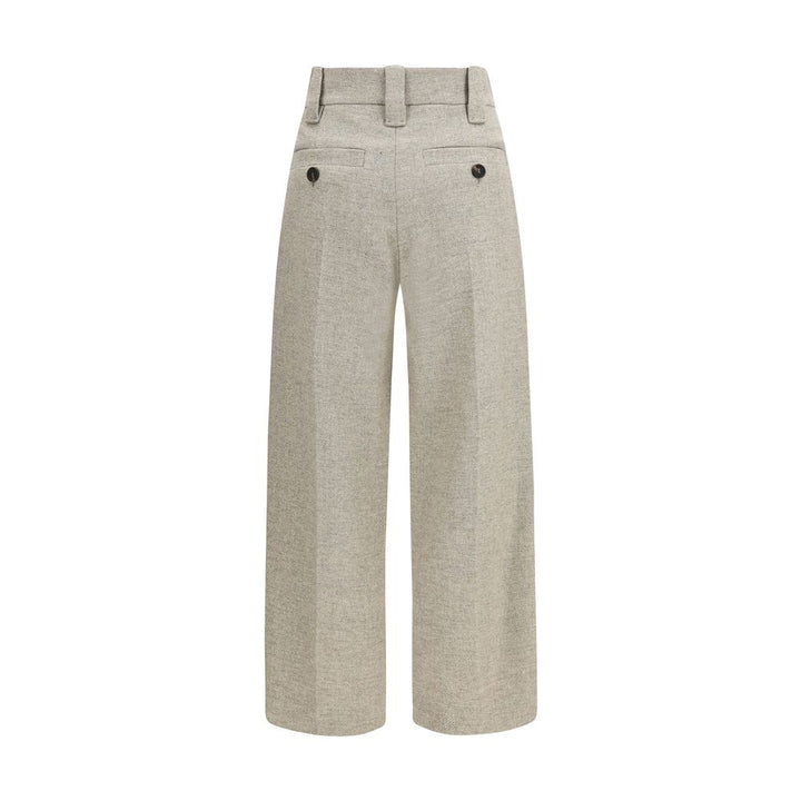 Brunello Cucinelli Beige Wool Oves Aries Dress Pants