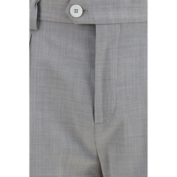 Brunello Cucinelli Gray Wool Oves Aries Dress Pants