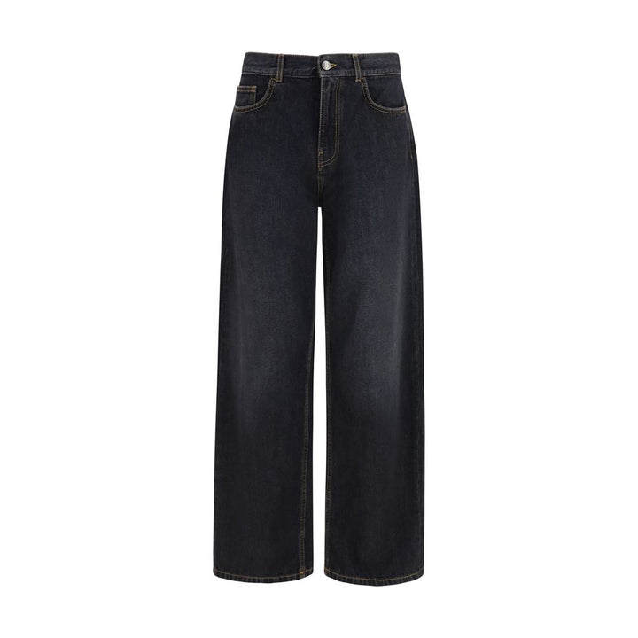 Palm Angels Black Cotton Jeans Denim