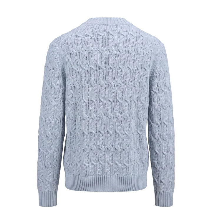 Malo Light Blue Wool Men Sweater