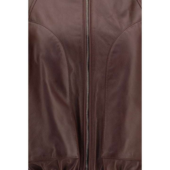 Brunello Cucinelli Bordeaux Lamb Ovis Aries Bomber