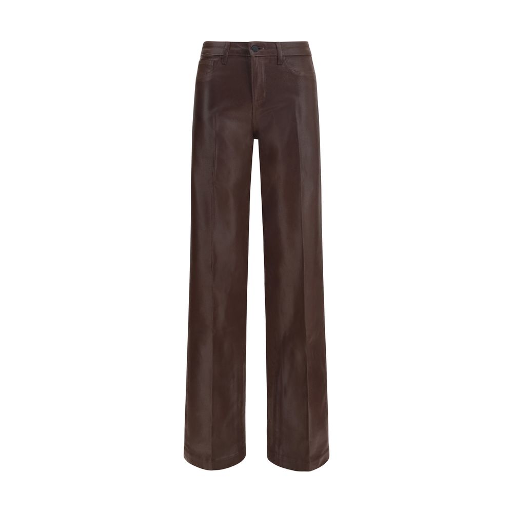 L'Agence Brown Cotton Jeans Denim
