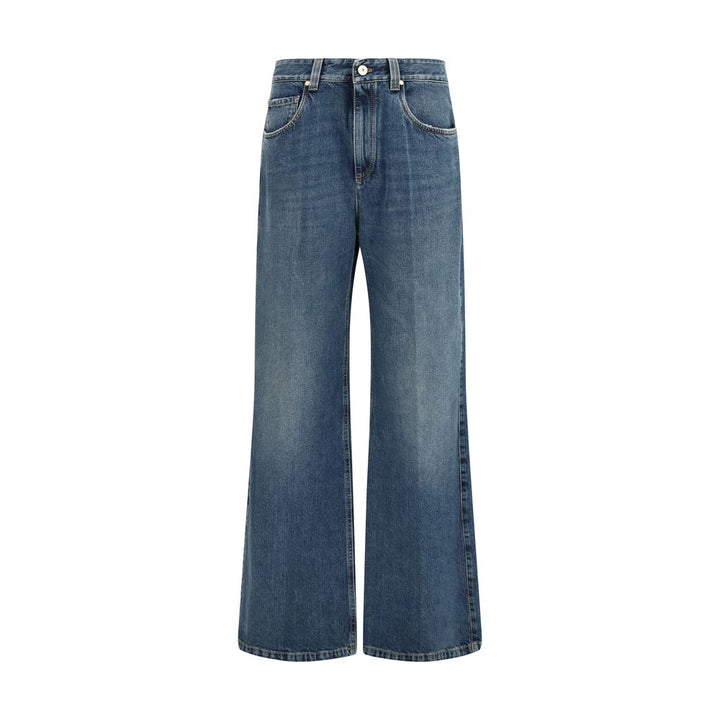 Brunello Cucinelli Blue Cotton Relaxed Fit Jeans