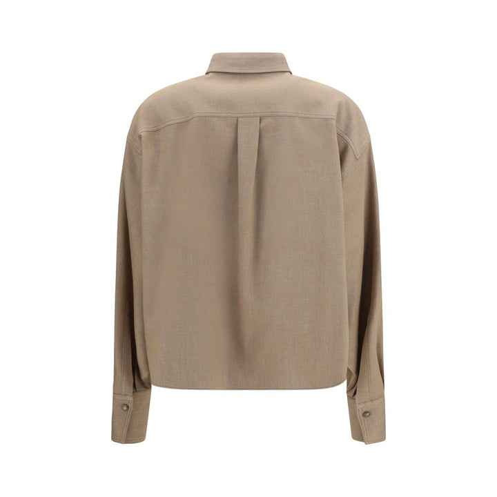 Brunello Cucinelli Beige Denim Shirt