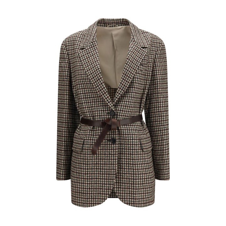 Brunello Cucinelli Beige Wool Oves Aries Blazer