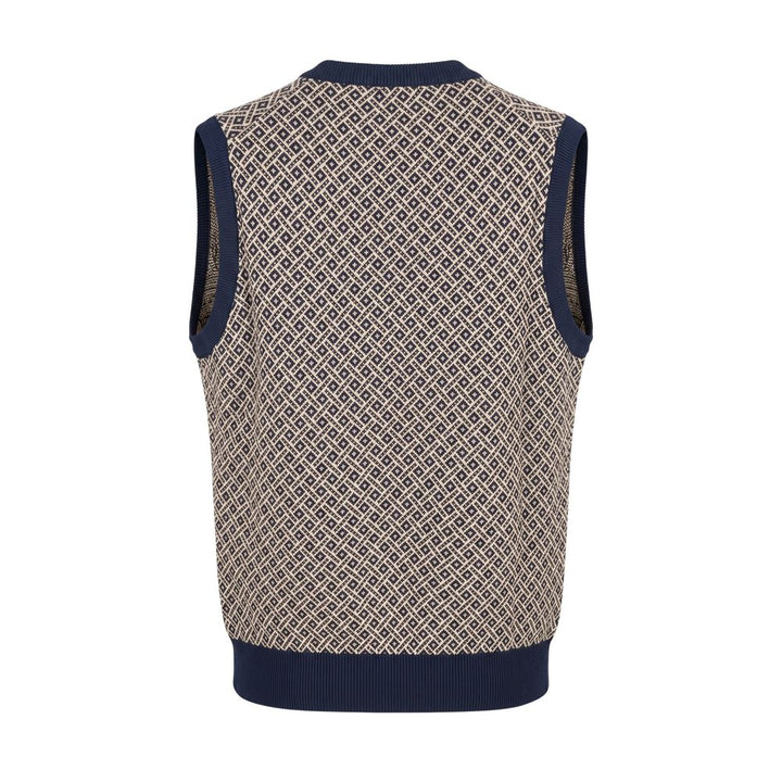 Malo Blue Cotton Men Sweater