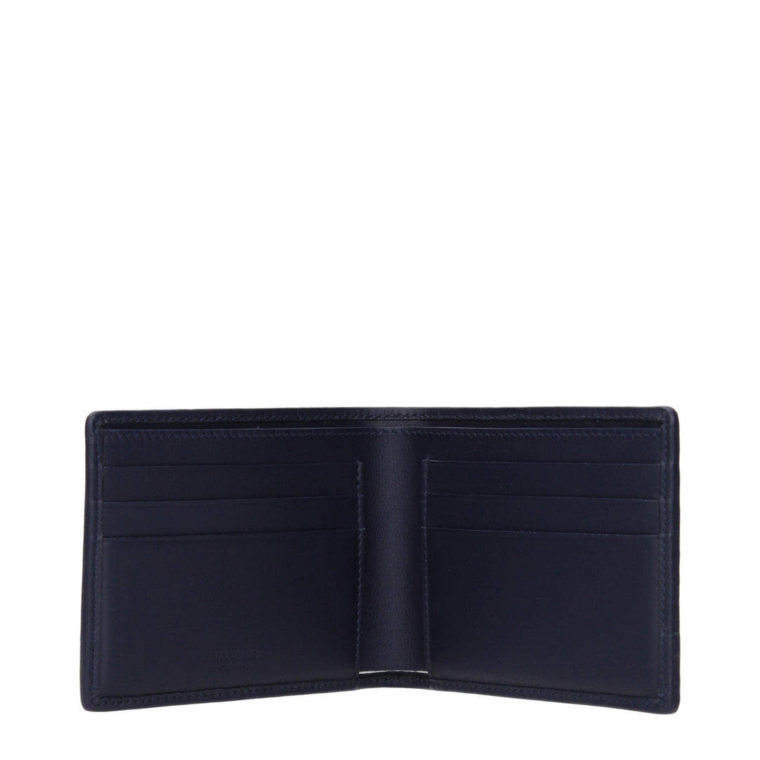 Ferragamo Blue Leather Wallet