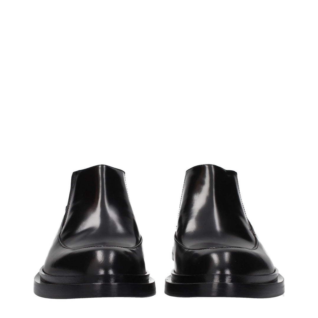 Jil Sander Black Leather Ankle Boots