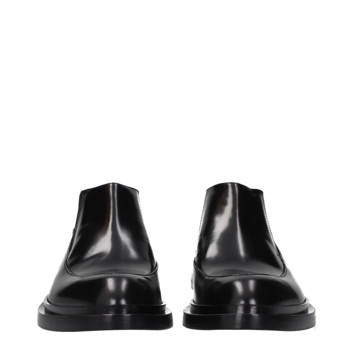 Jil Sander Black Leather Ankle Boots