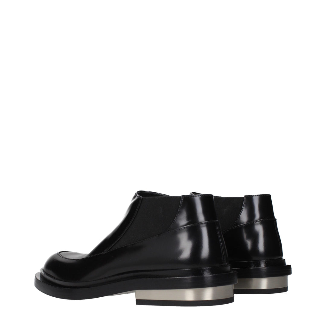 Jil Sander Black Leather Ankle Boots