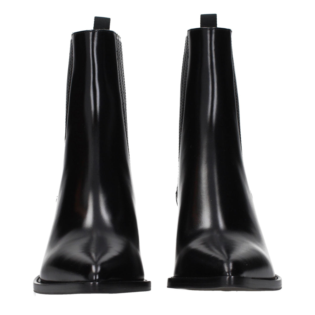 Christian Dior Black Leather Ankle Boots