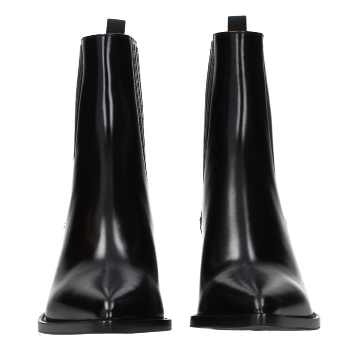 Christian Dior Black Leather Ankle Boots