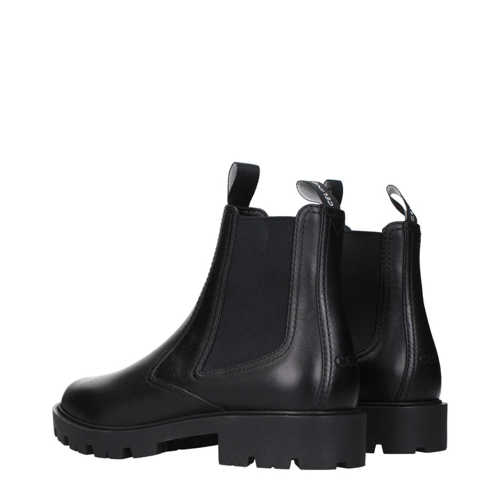 Celine Black Leather Ankle Boots
