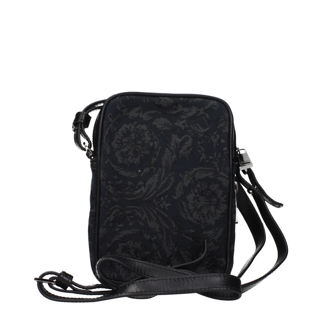 Versace Black Fabric Crossbody Bag