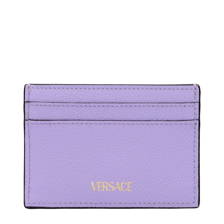 Versace Purple Leather Cardholder