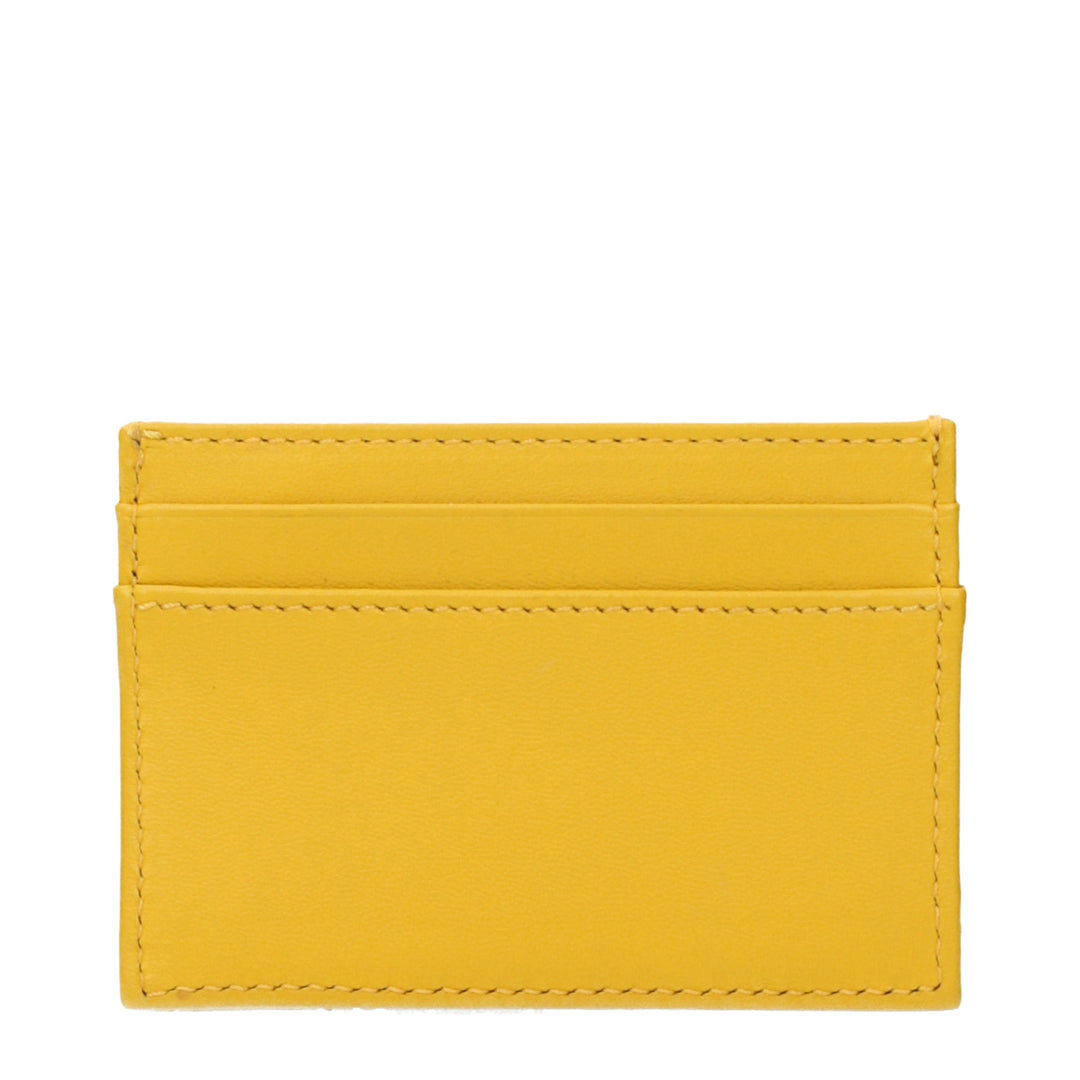 Versace Yellow Leather Cardholder