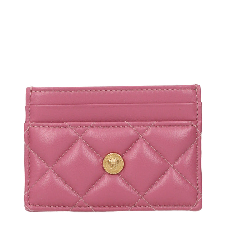 Versace Pink Leather Cardholder