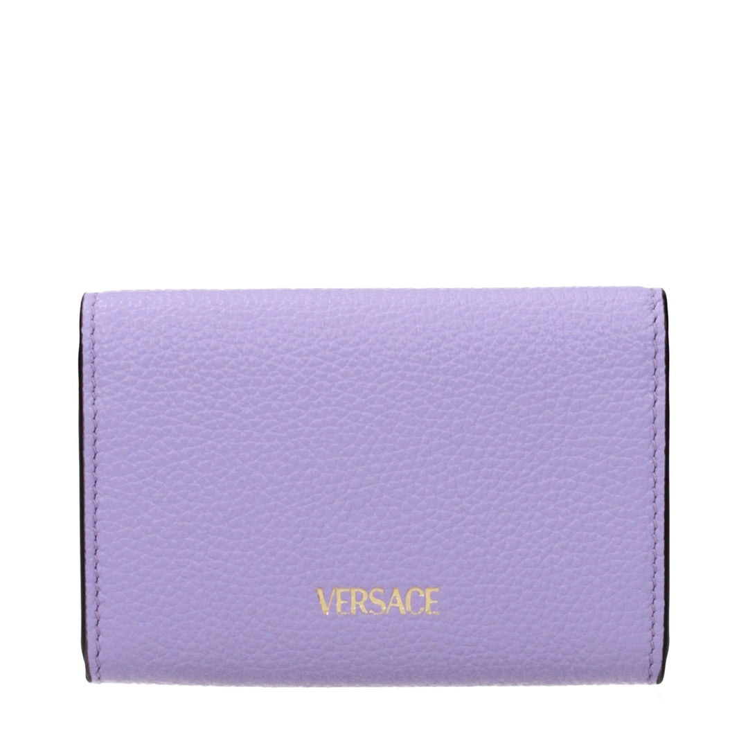 Versace Purple Leather Wallet