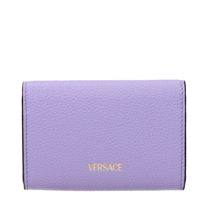 Versace Purple Leather Wallet
