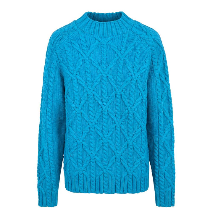 Malo Blue Cotton Men Sweater
