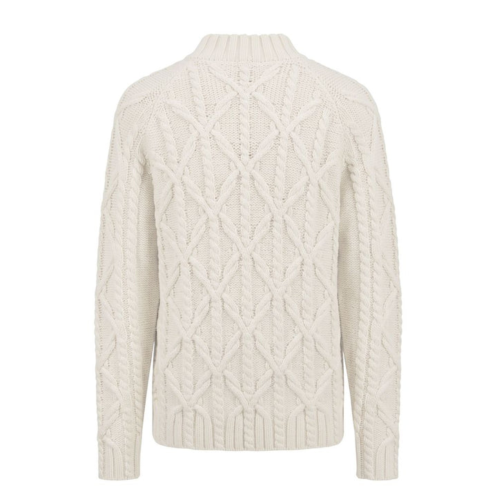 Malo White Cotton Men's Sweater