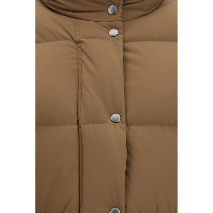 Woolrich Brown Goose Down Full-Length Jacket