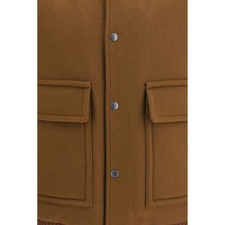 Woolrich Brown Wool Oves Aries Bomber