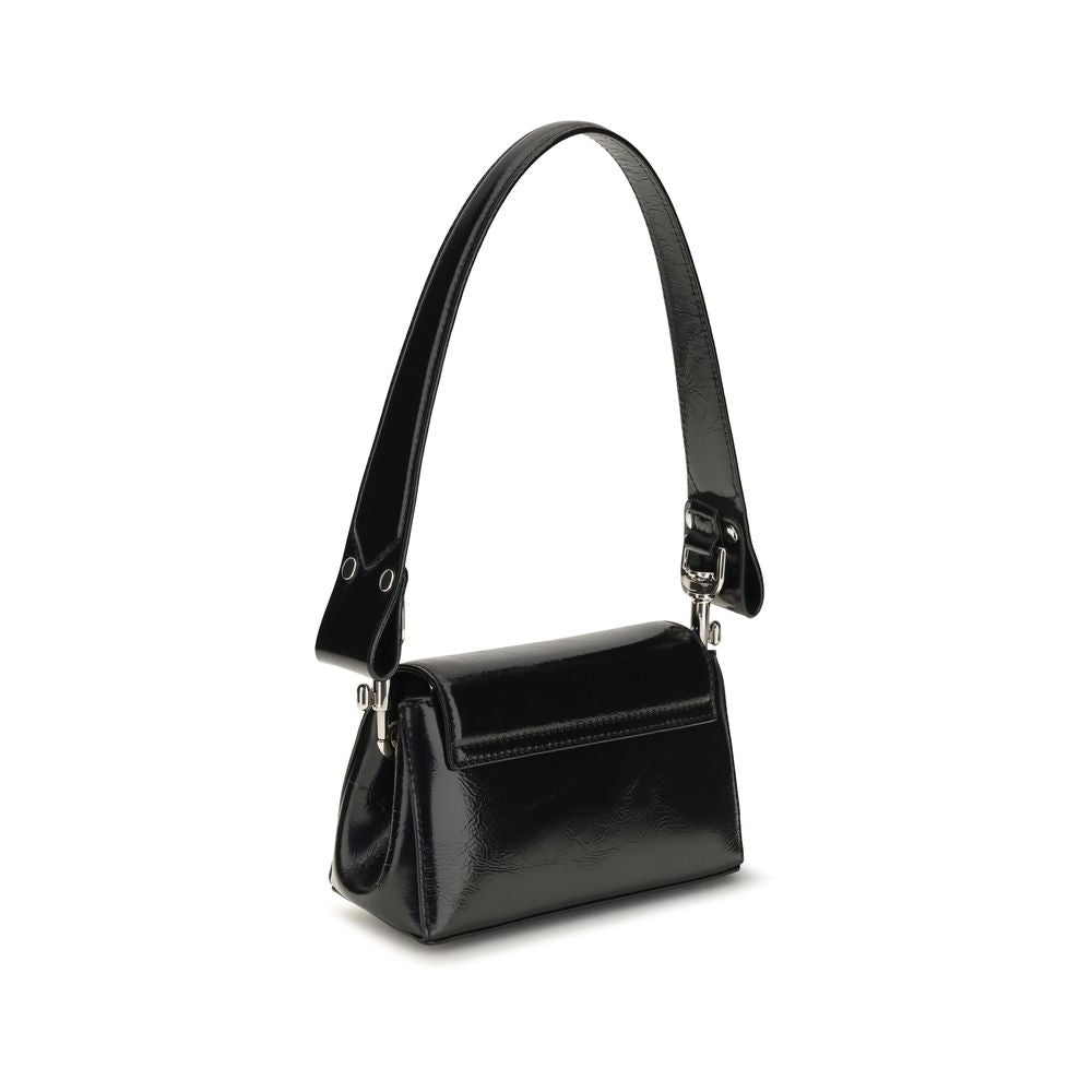 Vivienne Westwood Black Calf Leather Bos Taurus Shoulder Bag