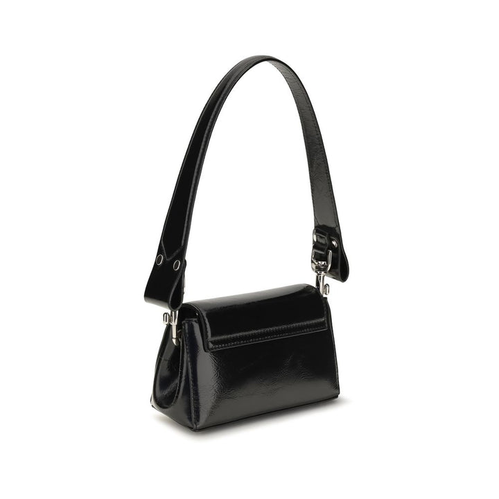 Vivienne Westwood Black Calf Leather Bos Taurus Shoulder Bag