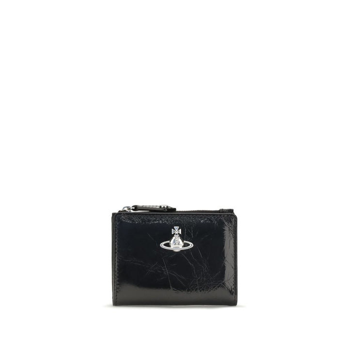 Vivienne Westwood Black Calf Leather Bos Taurus Wallet