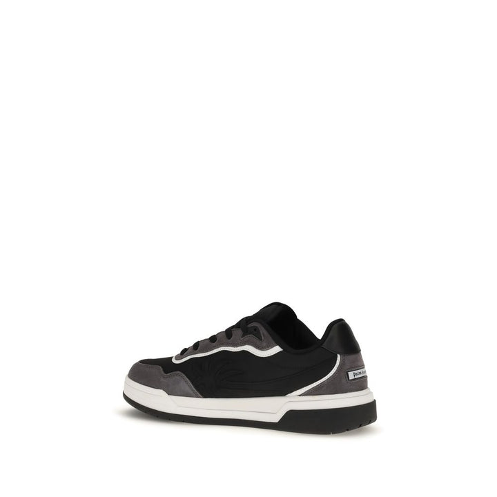 Palm Angels Black Calf Leather Bos Taurus Low Top Sneakers