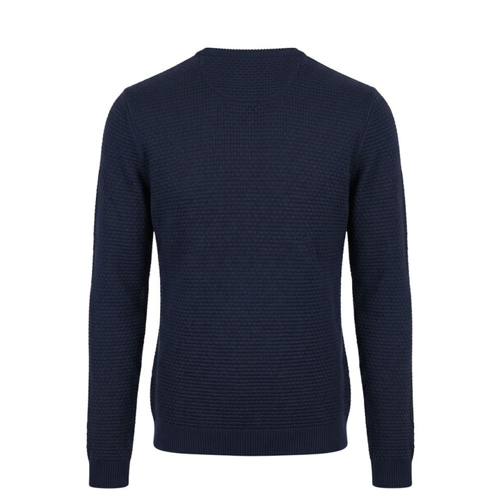 Roberto Pepe Luxury Blue Cotton Men's Sweater