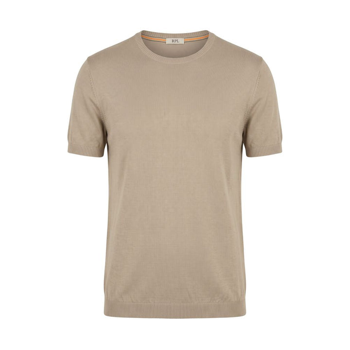Roberto Pepe Luxury Beige Cotton Men Sweater