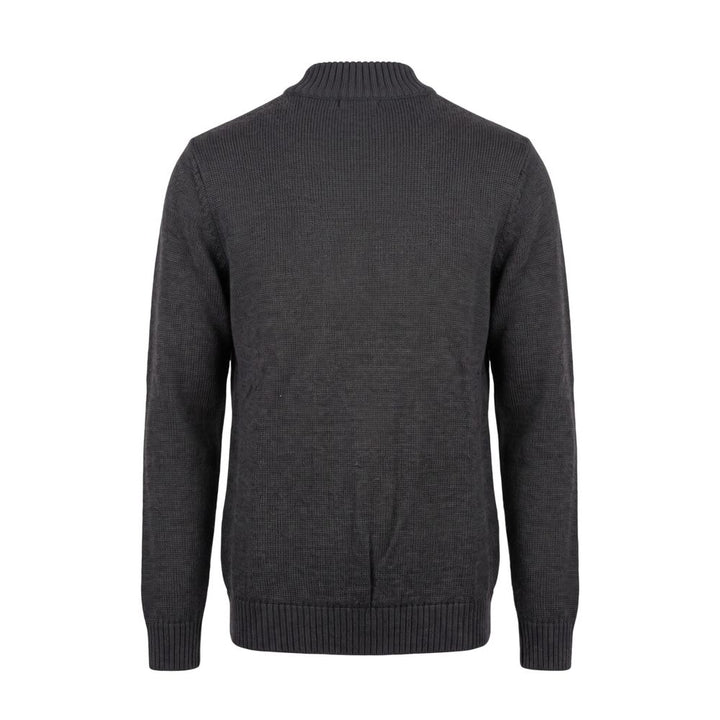 Roberto Pepe Luxury Grey Wool Men Sweater