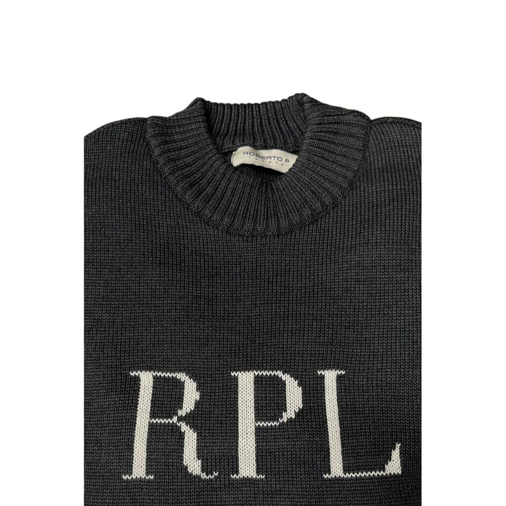 Roberto Pepe Luxury Grey Wool Men Sweater
