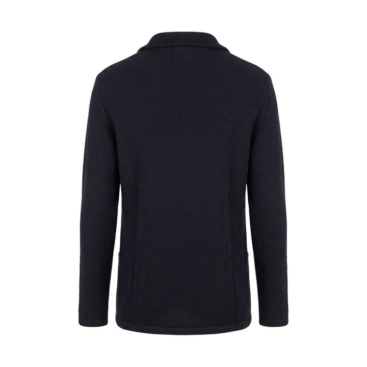 Roberto Pepe Luxury Blue Wool Men's Sweater