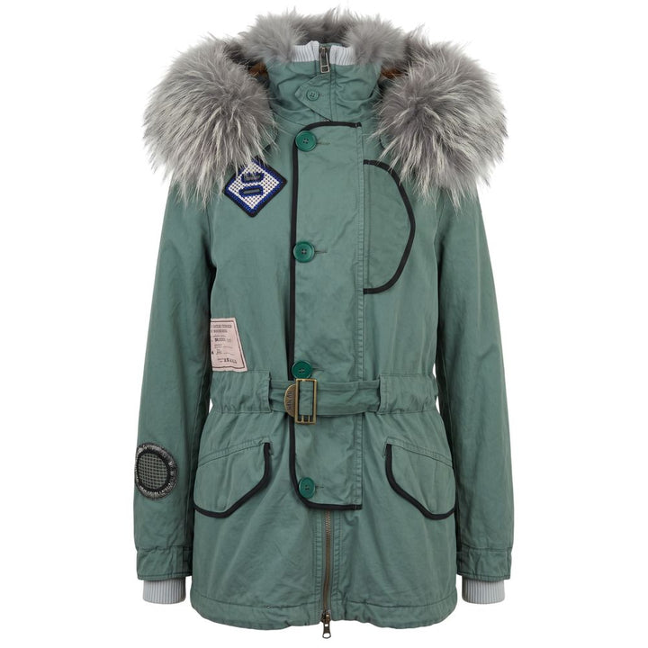 Mr&Mrs Italy Green Cotton Women's Jacket