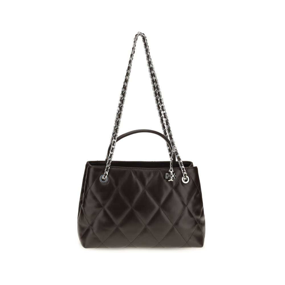 Tory Burch Brown Calf Leather Bos Taurus Shoulder Bag