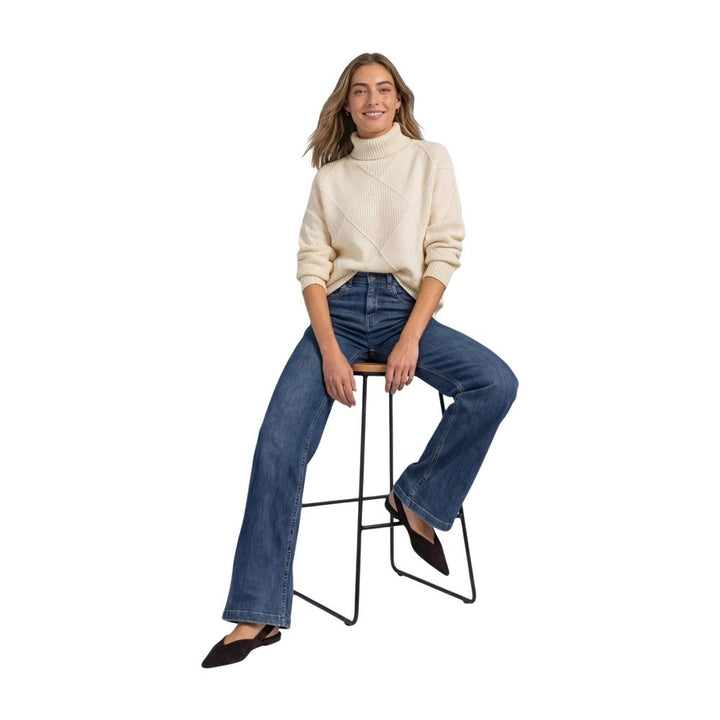 Street One Cream Viscose Turtleneck