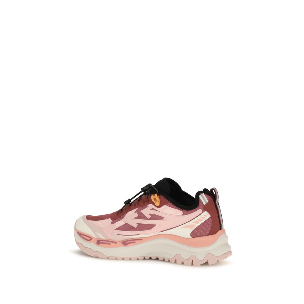Off-White Multicolor Fabric Athletic Sneakers