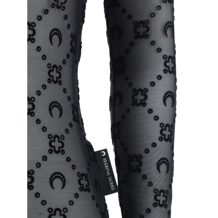 Marine Serre Black Polyamide Pattern Shirt